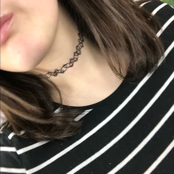 *SOLD!* Black Chained Choker - Picture 1 of 5